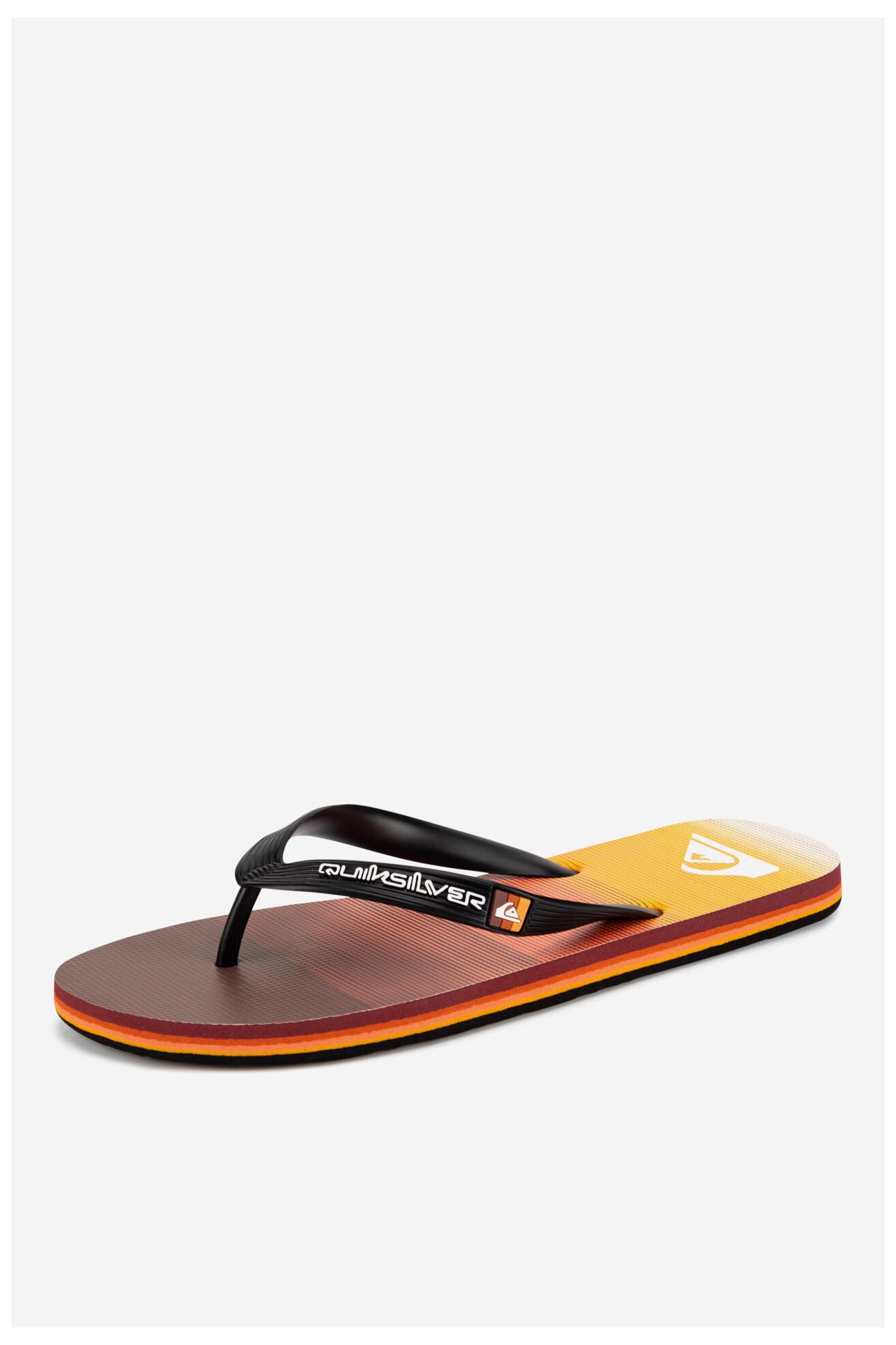 Klapki basenowe QUIKSILVER MOLOKAI STRIPE AQYL101361 XNNK Pomarańczowy