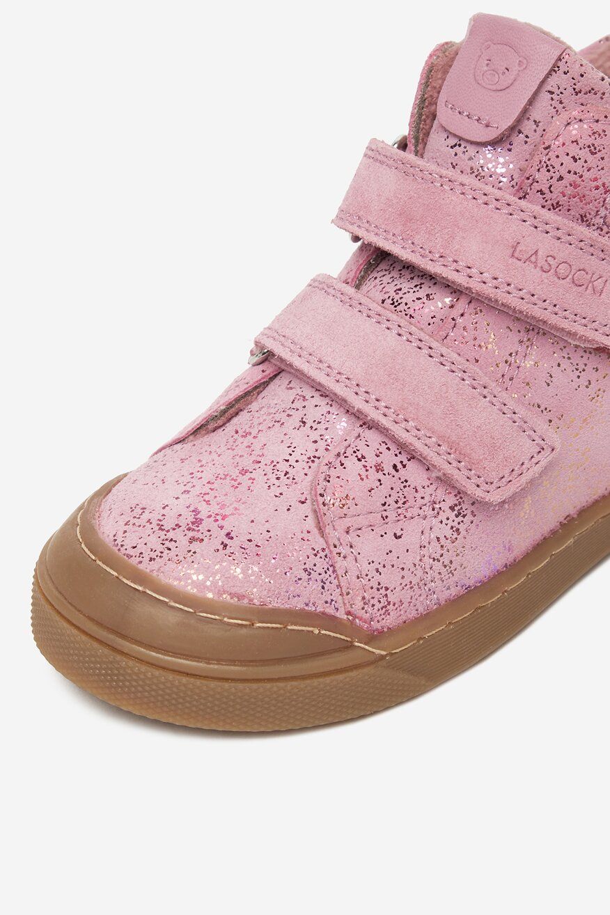 Šněrovací vyšší obuv Lasocki Kids RŮŽOVÁ - 5906751200056