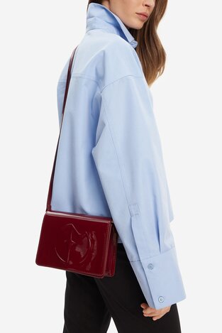 Сумка З Ремінцем EVA MINGE EO-ALINA-LDA8225-1 БОРДОВИЙ