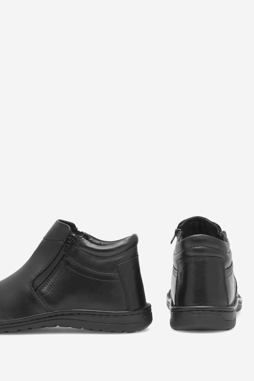 Go Soft - Botki skórzane ocieplane - 5905588132073