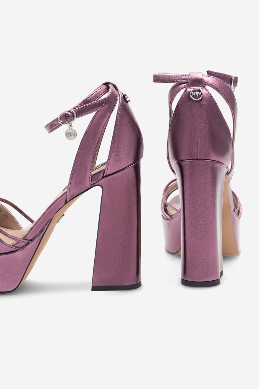 Sandály NINE WEST FIALOVÁ - 5905588148159