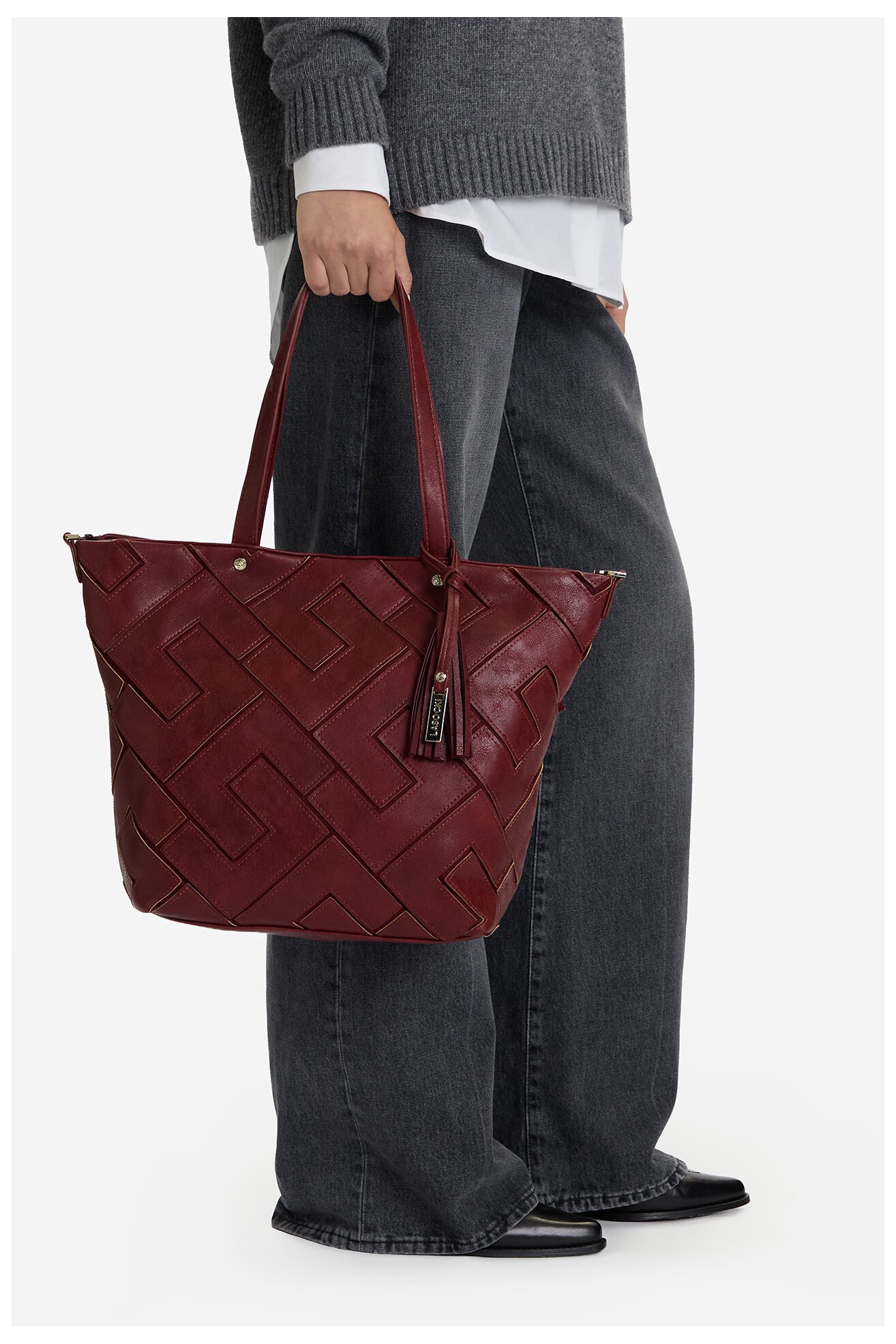 Kézitáska Lasocki C-MLP-E-025-05 BORDÓ