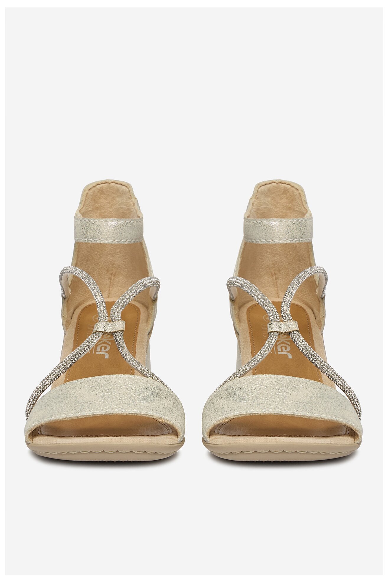 Sandały Rieker CEO-64654-40 Srebrny