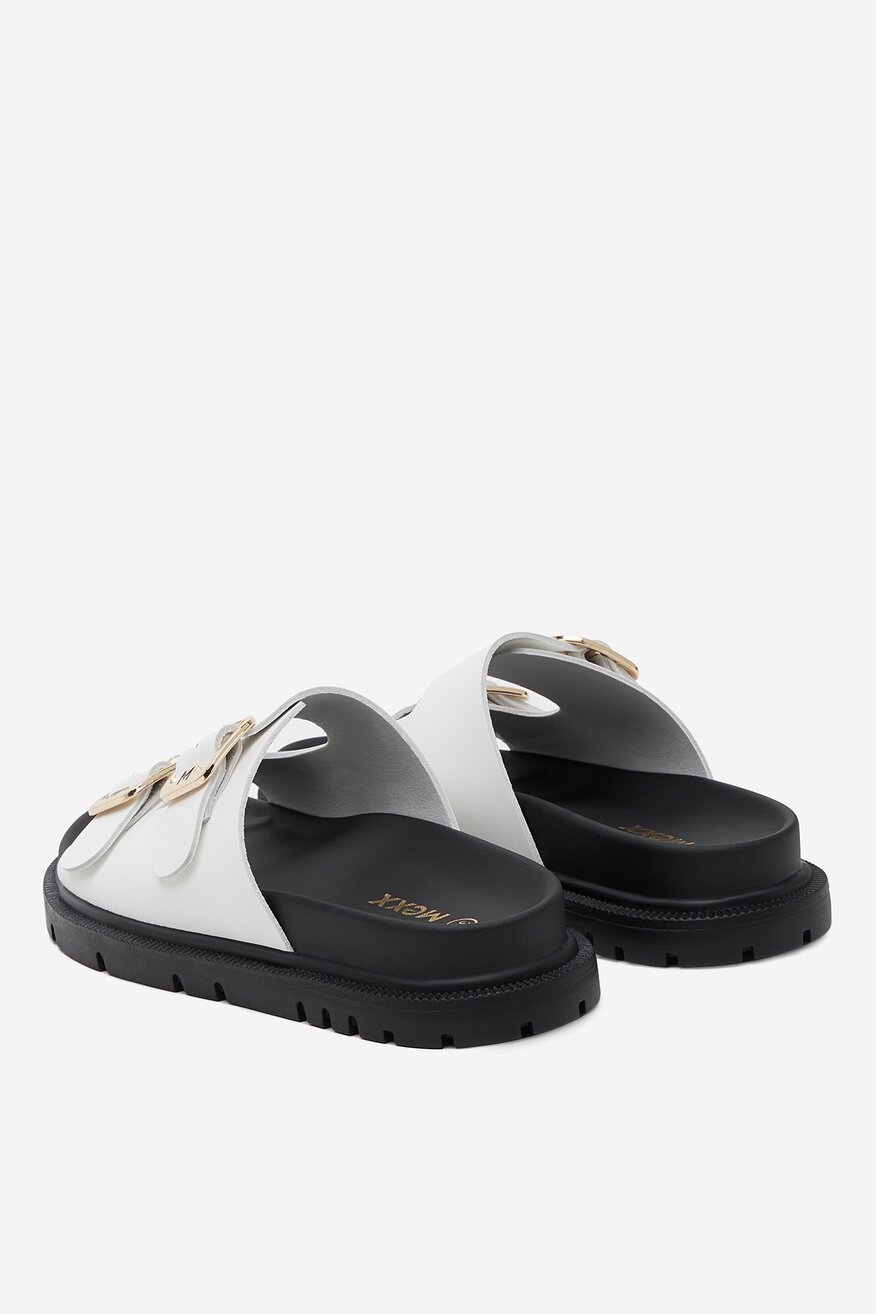 Mexx - Klapki skórzane - 5906751065259