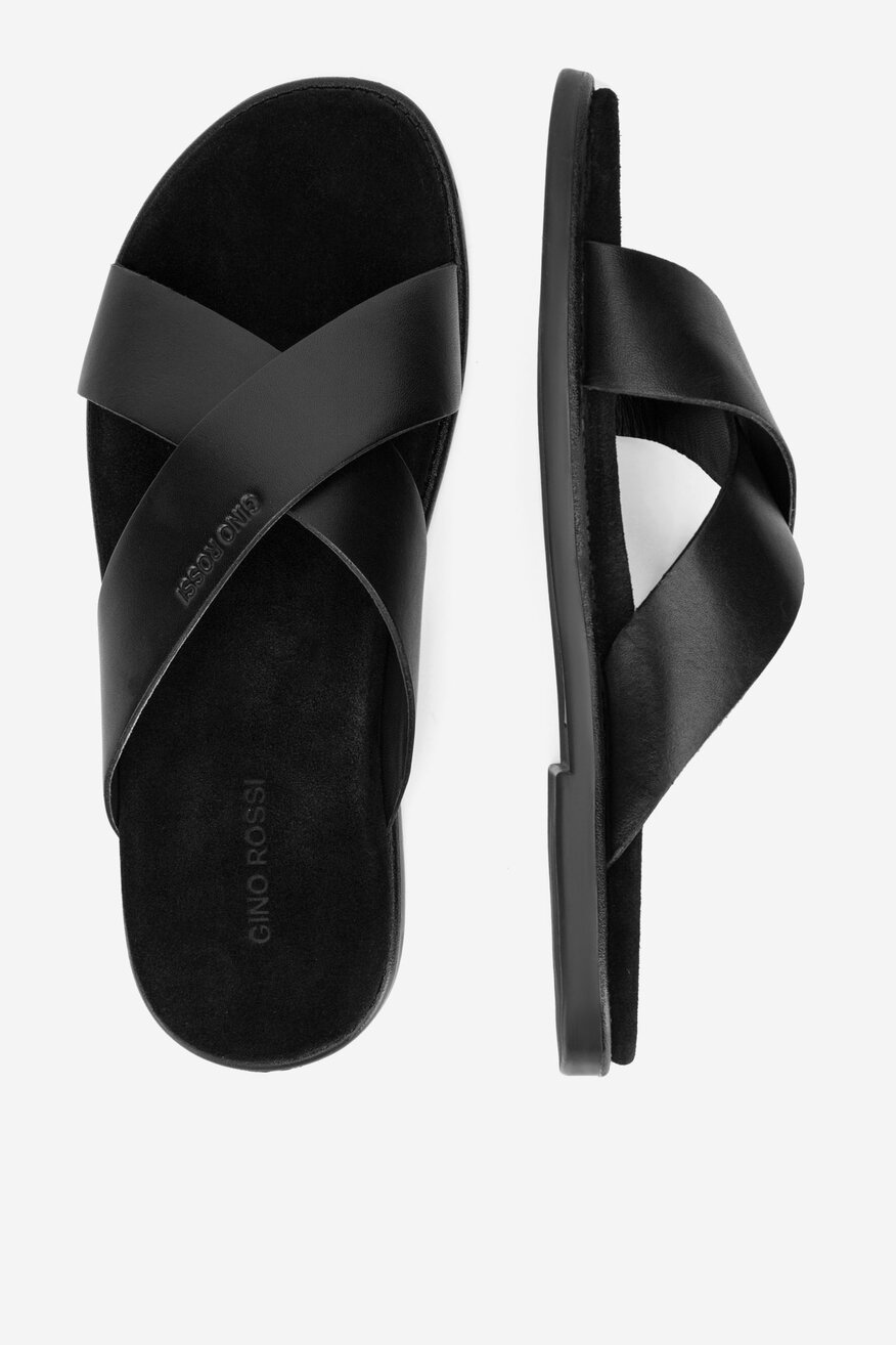 
                Gino Rossi - Klapki skórzane - 5905588585398