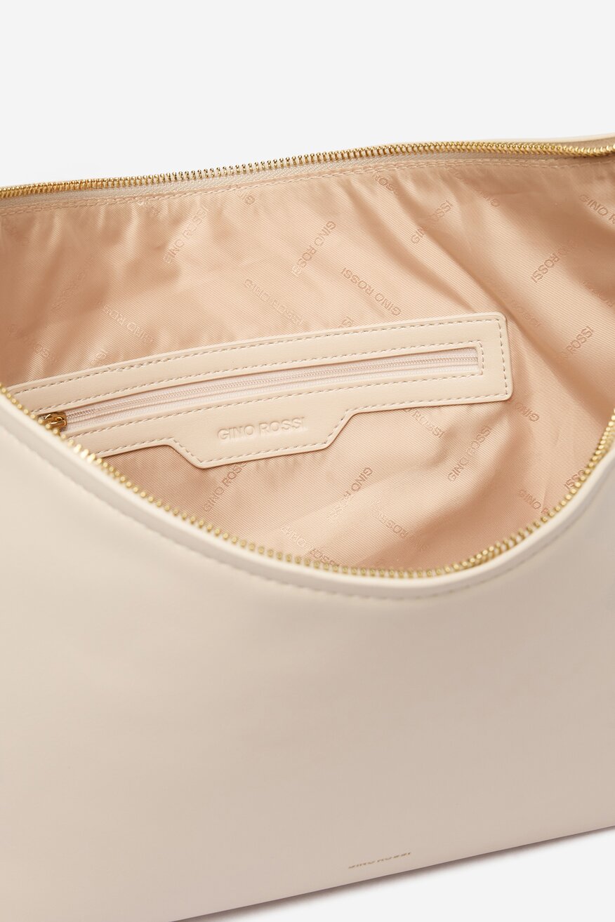 Дамска чанта Gino Rossi СЛОНОВА КОСТ - 5906751624036