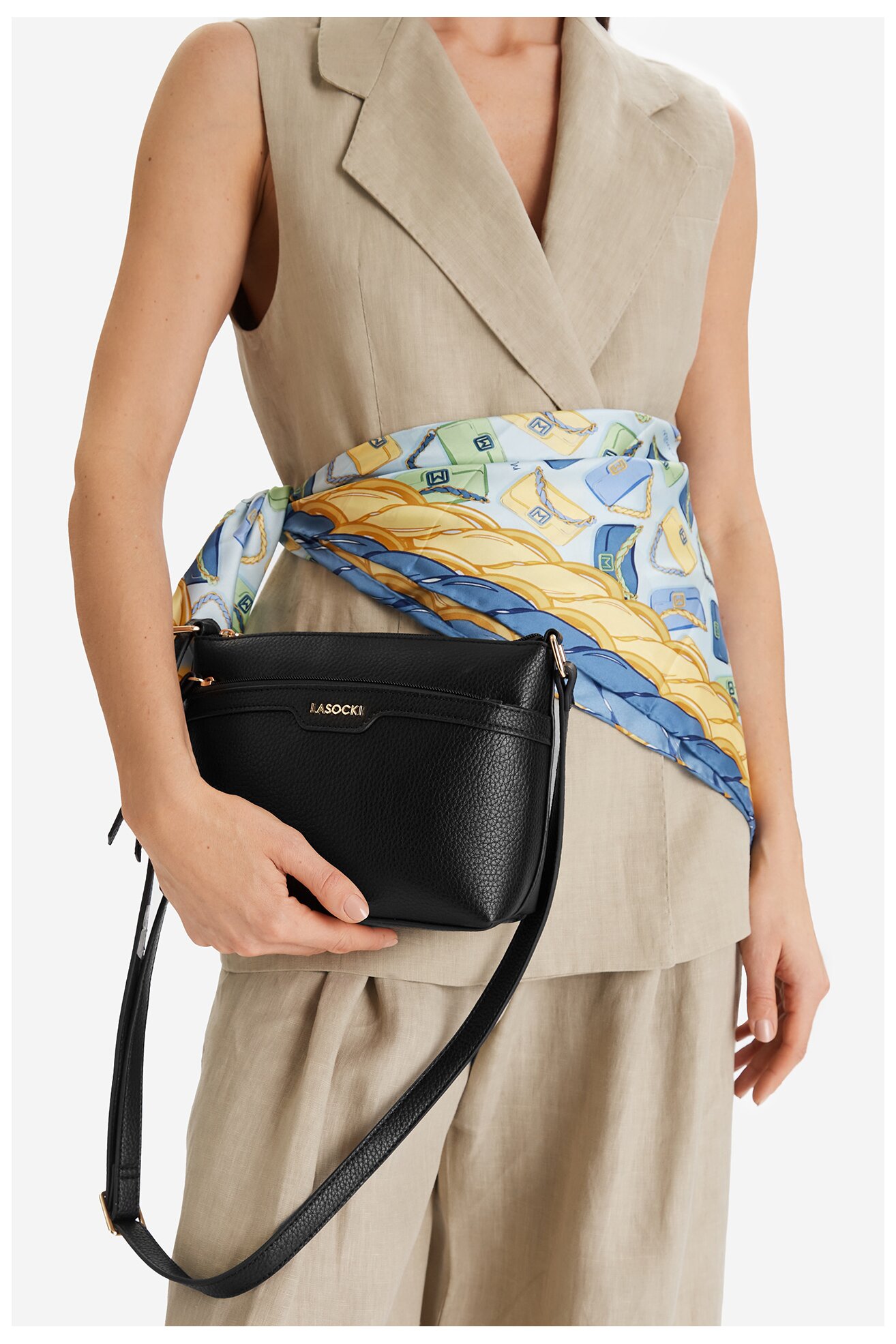 Дамска чанта Lasocki CEO-LSK-M-004-07 ЧЕРЕН