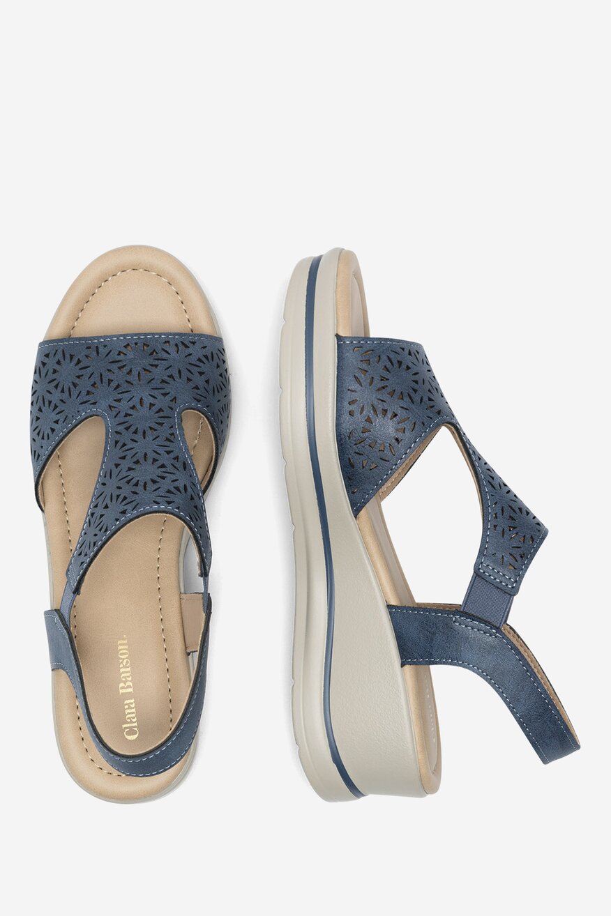 Sandály Clara Barson BLANKYTNĚ MODRÁ - 5905588600374