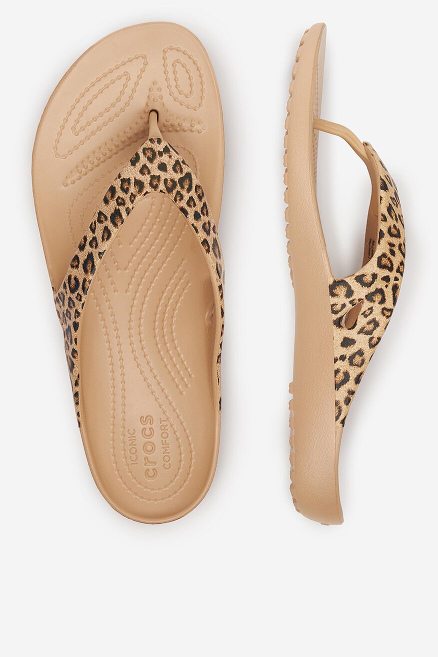 
                Crocs - KADEE II LEOPARD FLIP W - 5903698737270