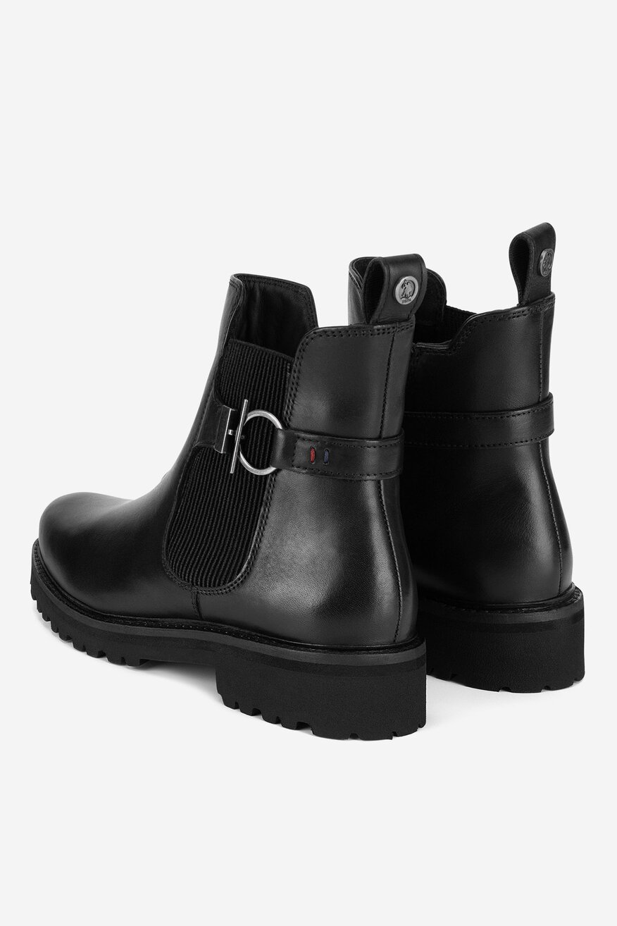 
                U.S. POLO ASSN. - Botki skórzane ocieplane - 5903419445880