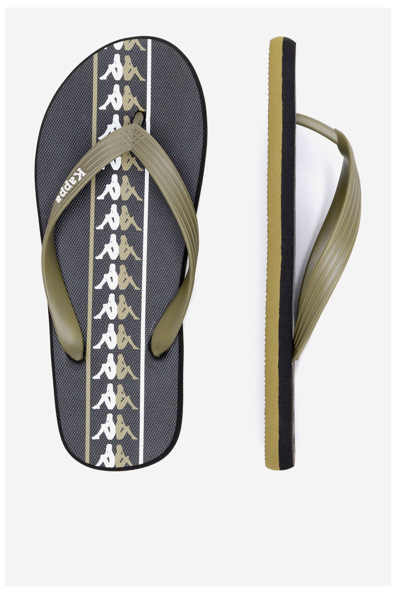 Джапанка за басейн Kappa 371G1LW Green Military - Black - White МИКС