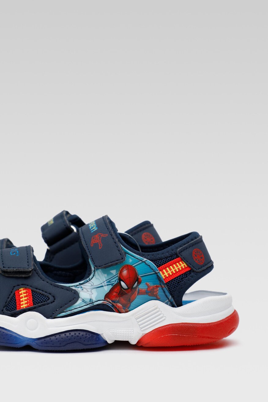 
                Spider-Man - Sandały granatowe na rzep - 5904248765835