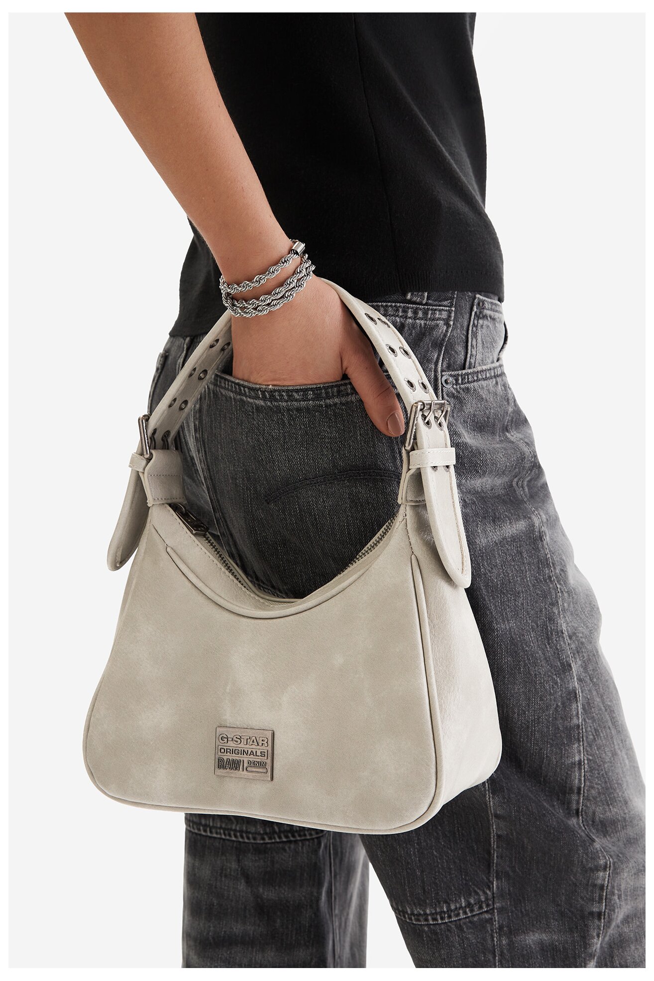 Kézitáska G-STAR RAW C-BW-B219422 VILÁGOSSZÜRKE