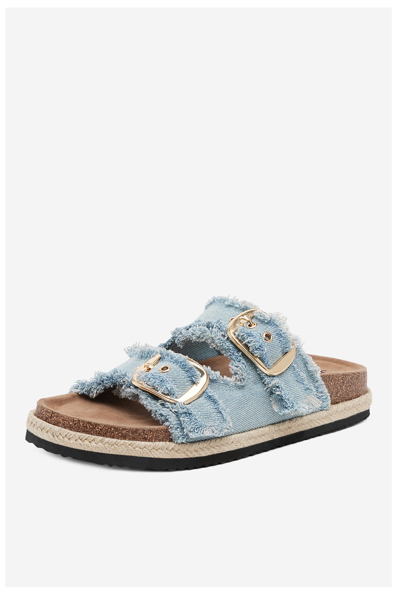 Klapki Jenny LB-P1628 Jeansowy jasny