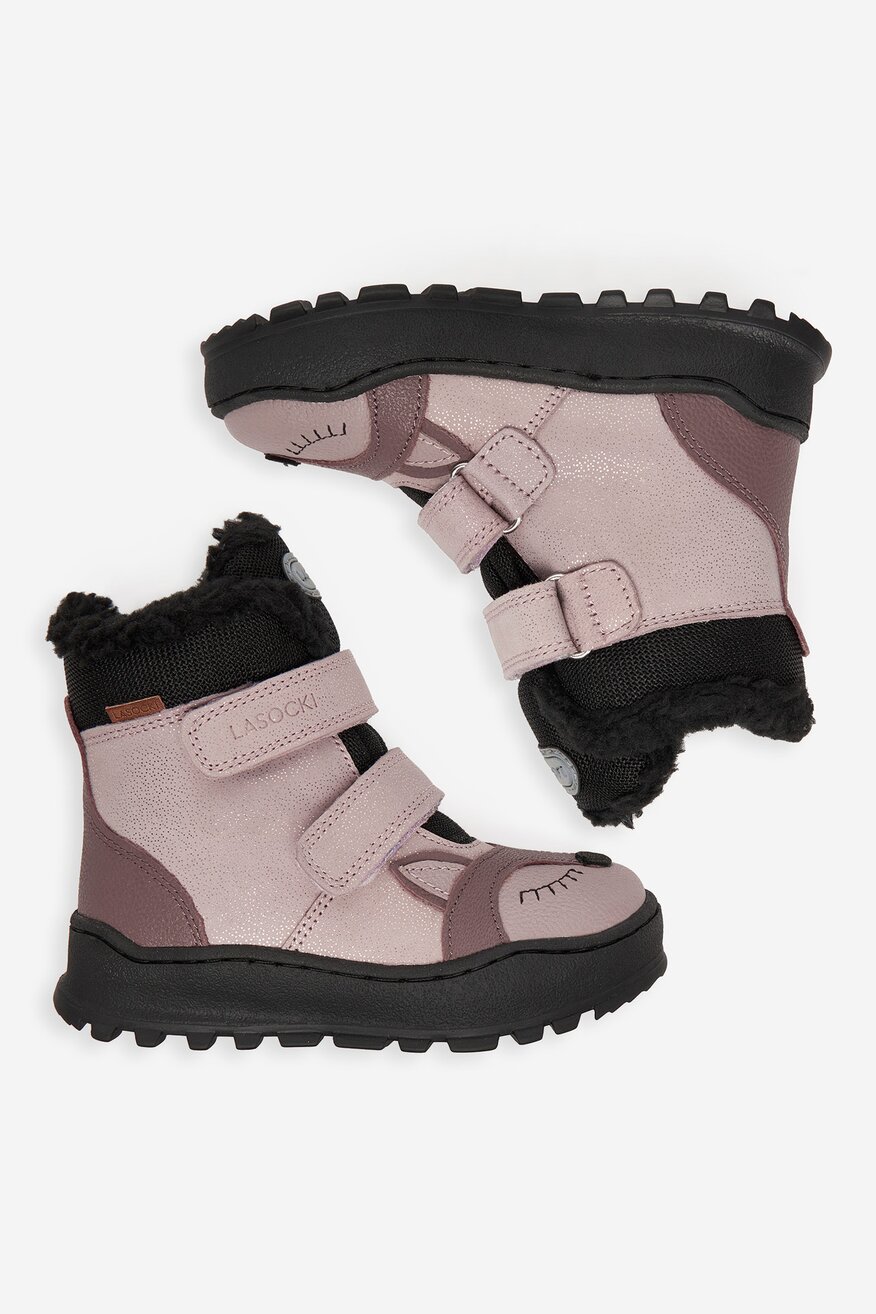 Lasocki Kids - Trzewiki skórzane ocieplane - 5906751269275
