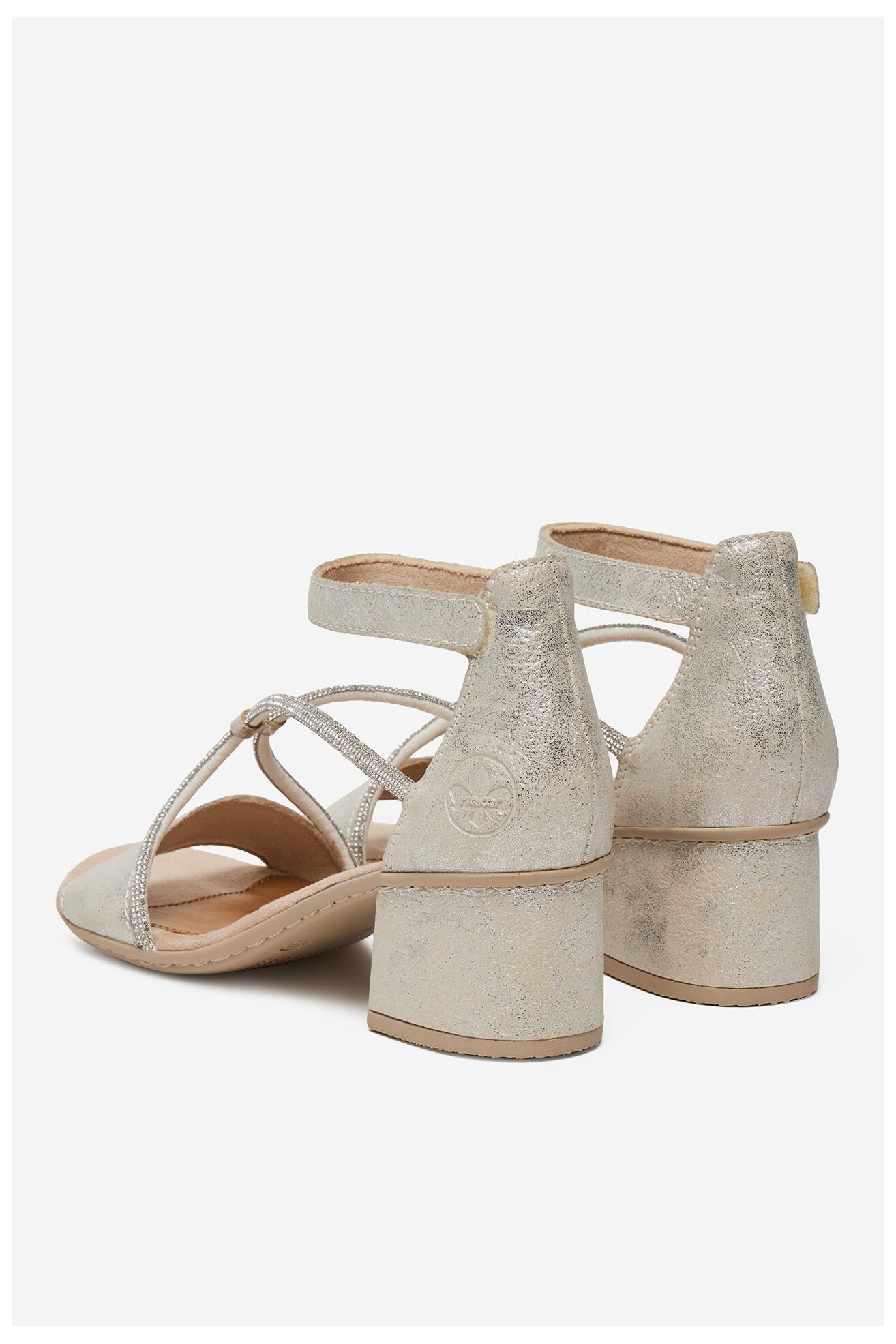 Sandały Rieker 64654-40 Srebrny