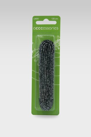 Pertle ACCCESSORIES 511 SZNUROWADŁA 120 CM Z BROKATEM CRNA