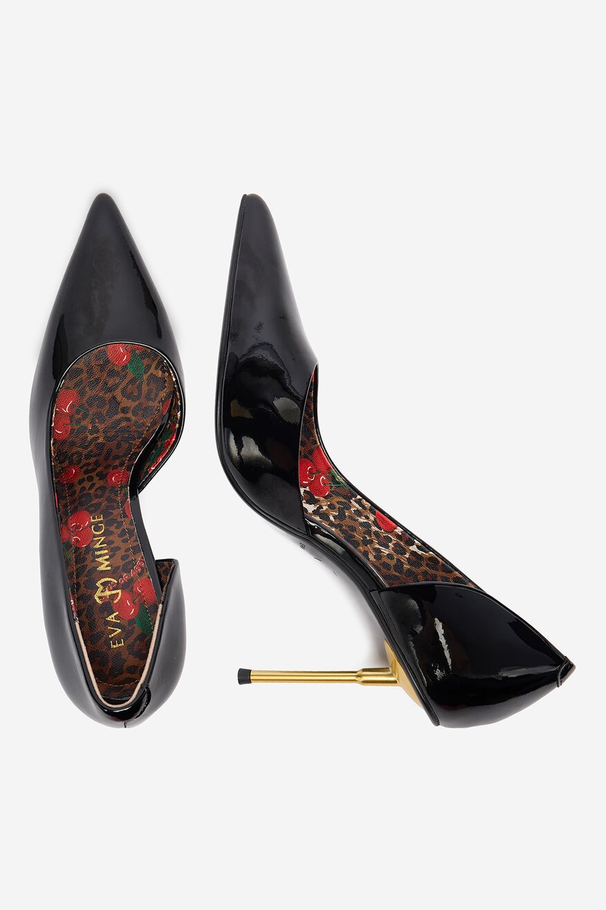 Pantofi cu toc EVA MINGE NEGRU - 5906751321799
