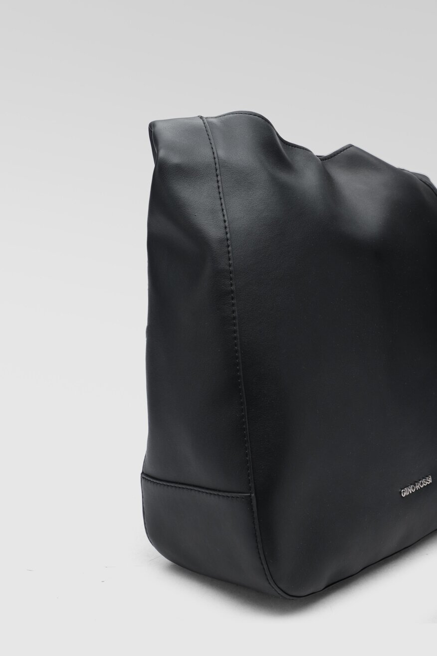 
                Gino Rossi - Torebka skórzana czarna - 5903698365992