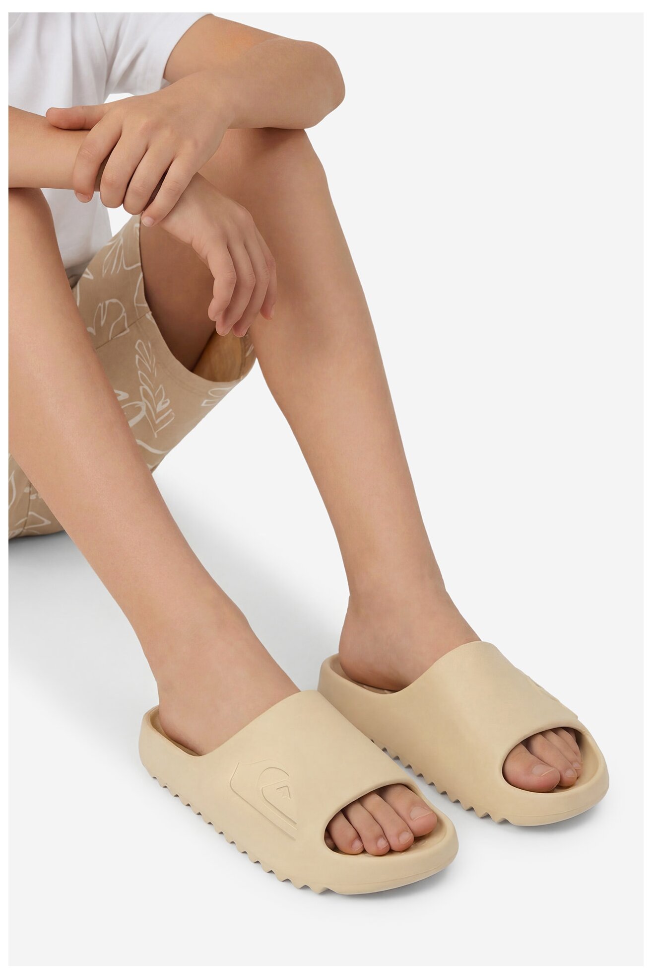 Klapki basenowe QUIKSILVER CEO-CLOUDBREAK CQ10007BT Beżowy