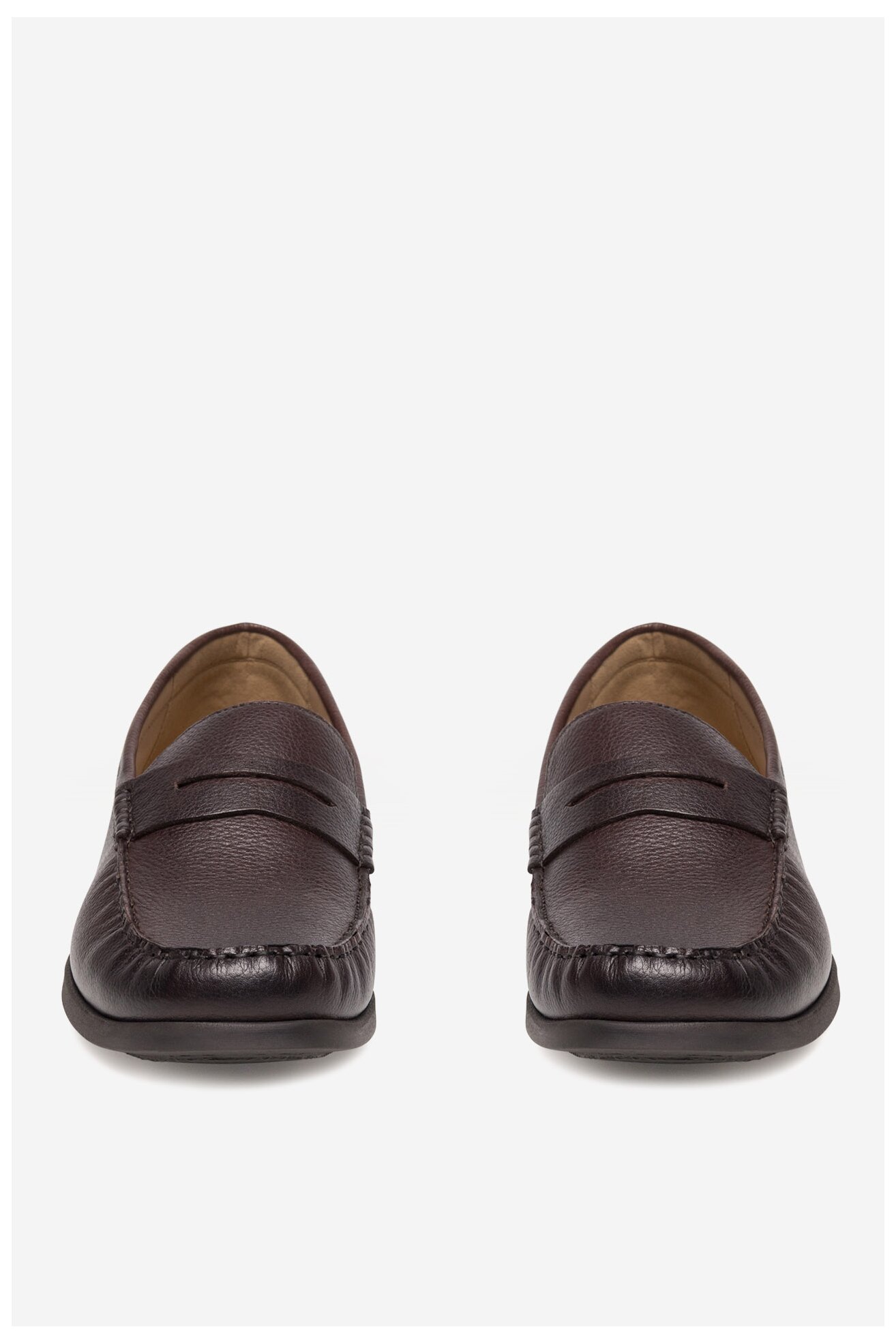 Mokasíny Gino Rossi LEONARDO-02 MI08 HNĚDÁ