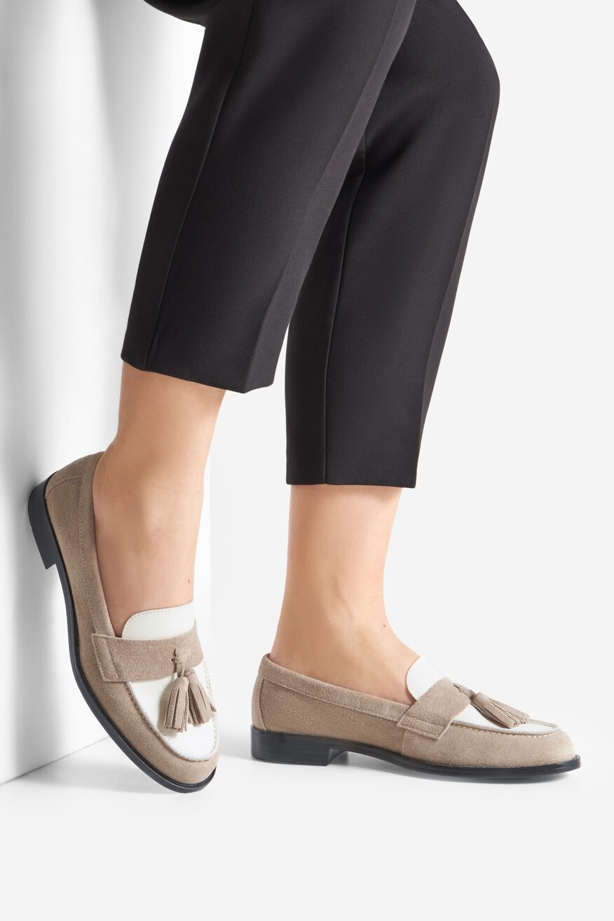 Gino Rossi - Loafersy zamszowe - 5906751018989