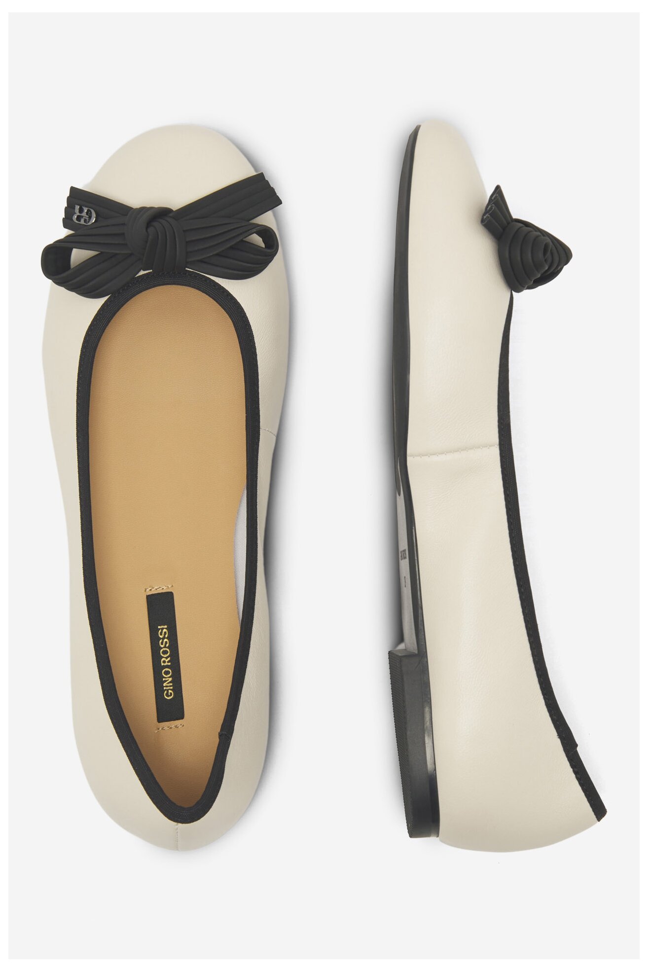 Baleriny Gino Rossi COZY-HS001-1-2 Ivory