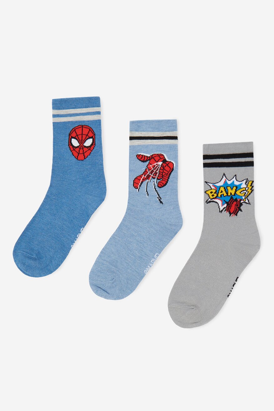 Spider-Man - Skarpetki długie 3-pak - 5906751719565