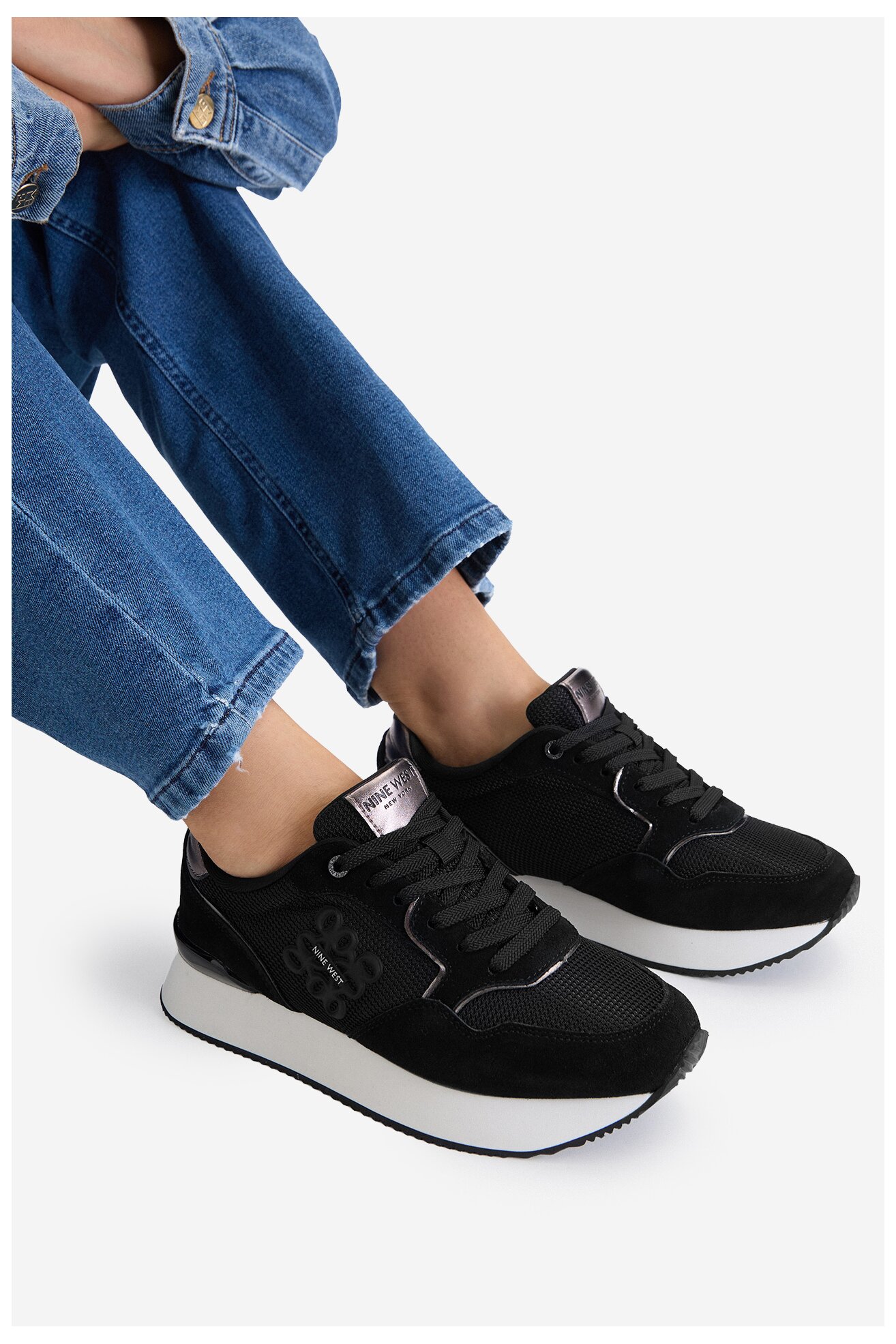 Sneakers NINE WEST EO-H24049 Czarny