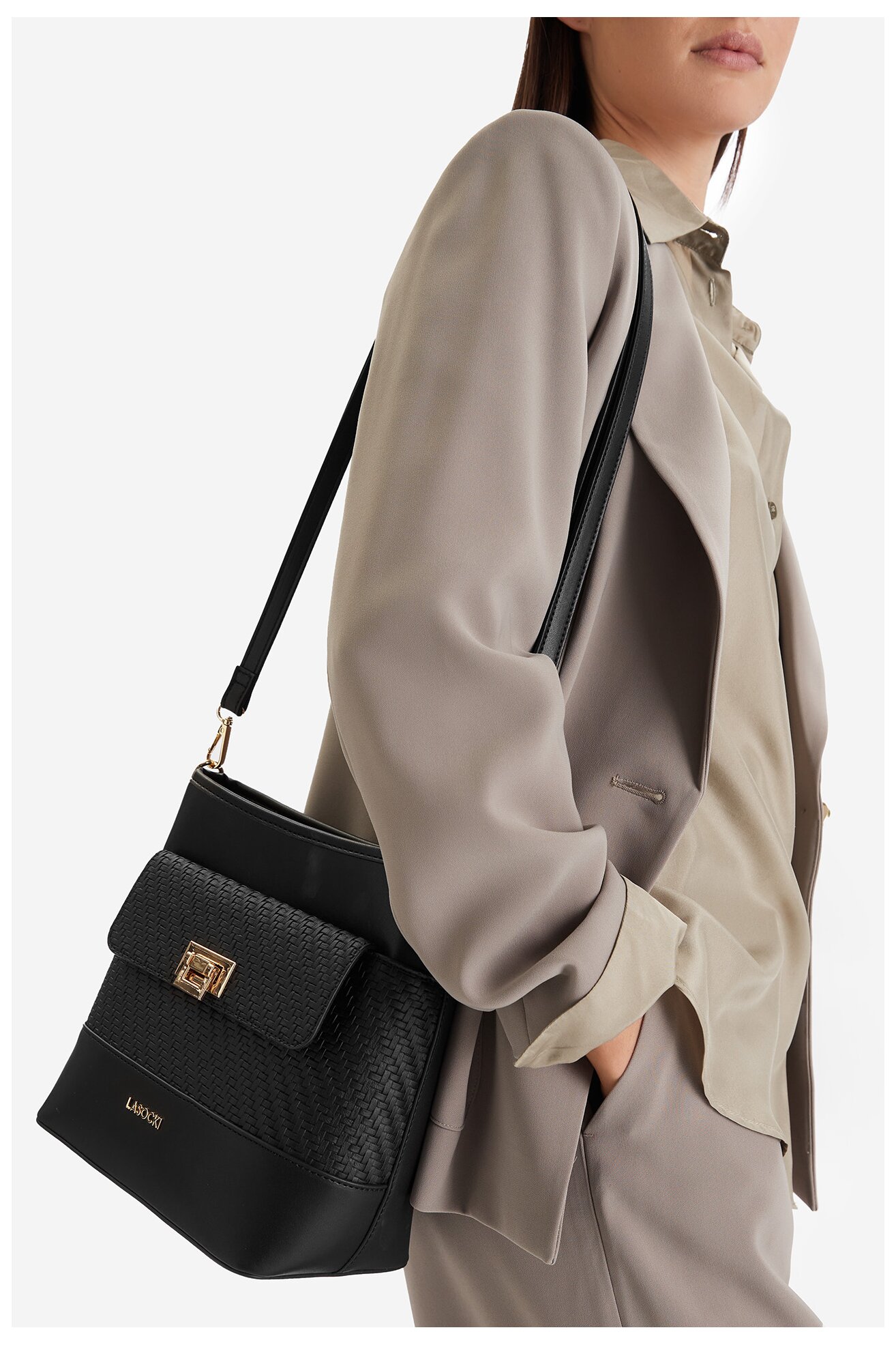 Дамска чанта Lasocki CEO-LSK-M-003-07 ЧЕРЕН