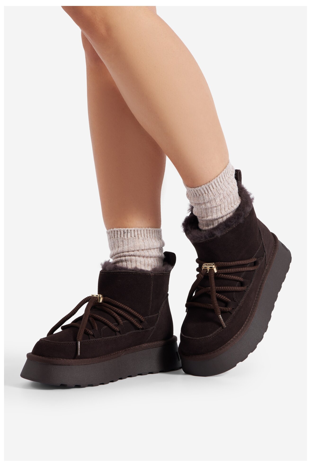 Botki Badura WFA3111-6Z Brązowy ciemny