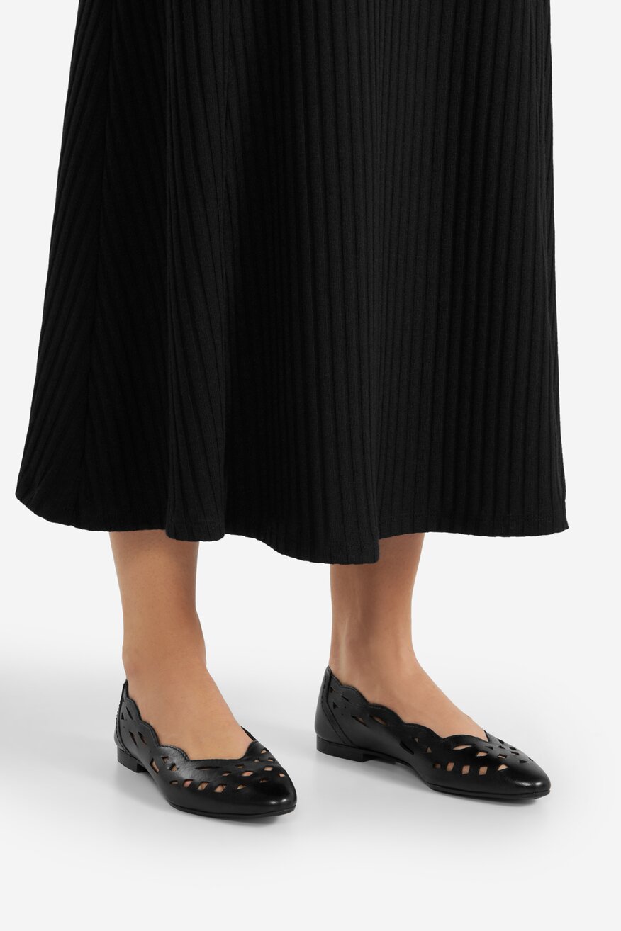 Lasocki - Baleriny skórzane - 5903698595887