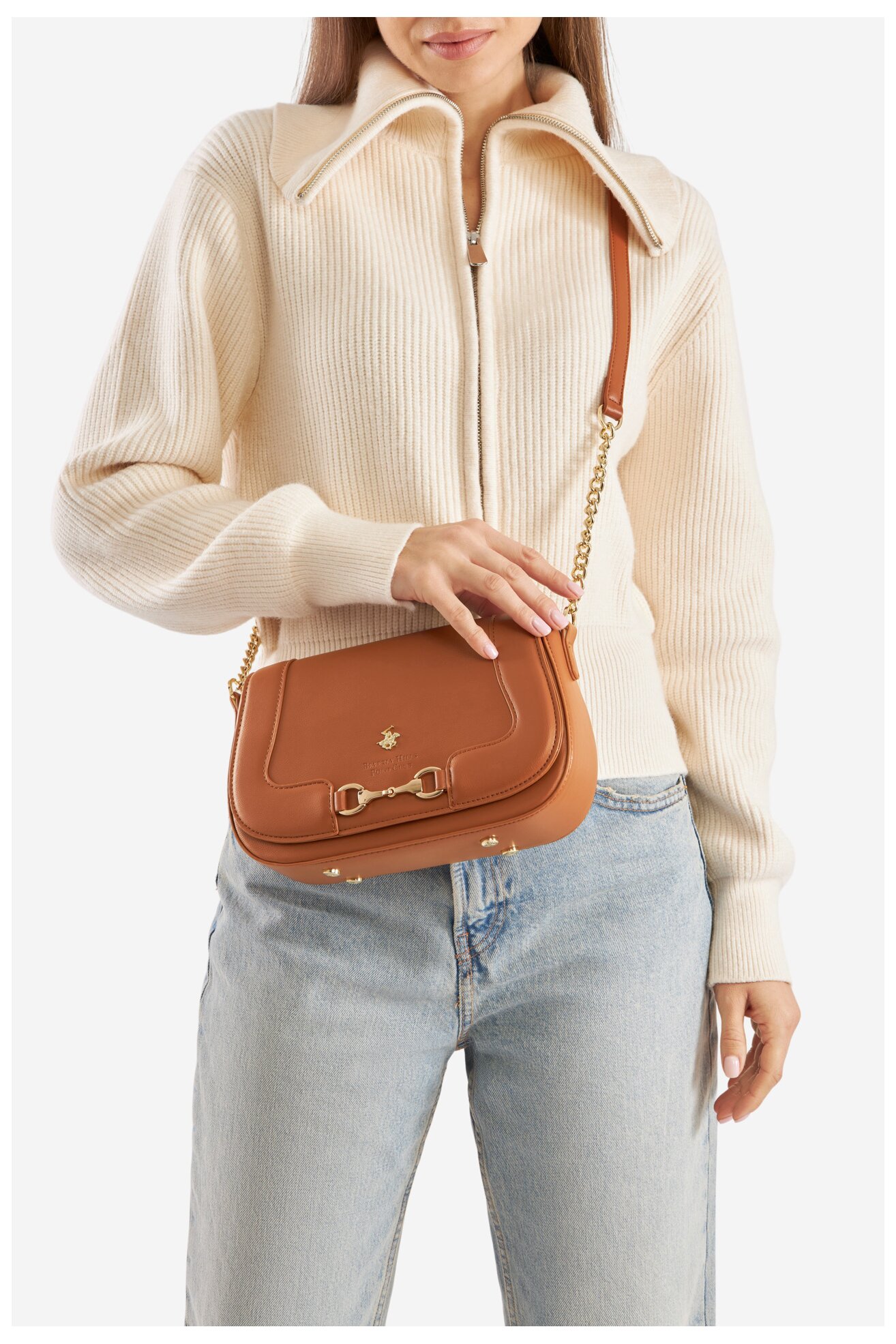 Kézitáska Beverly Hills Polo Club BHPC-K-045-06 CAMEL