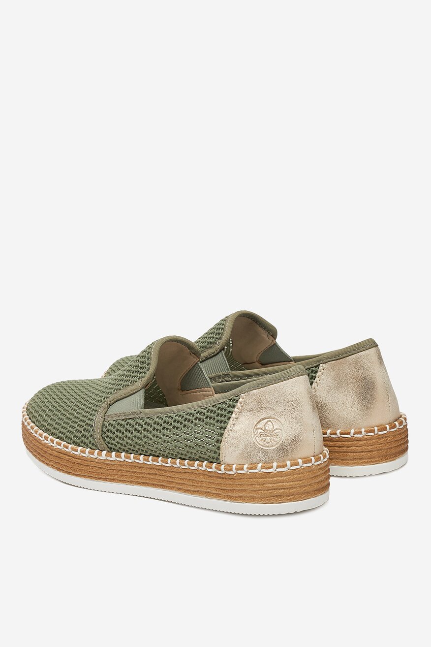 
                Espadrille Rieker OLAJZÖLD - 2230078424455