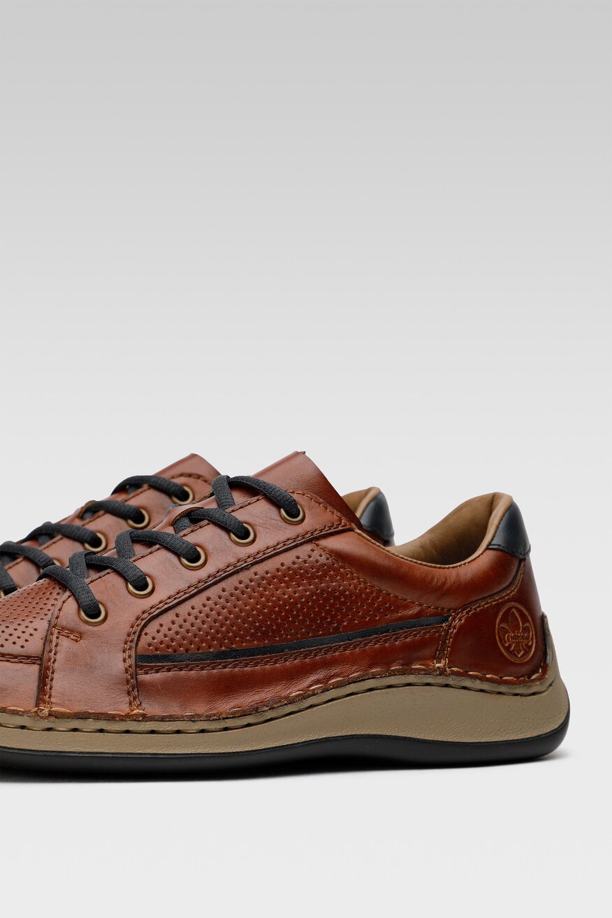 Rieker - Półbuty skórzane - 5904862474816