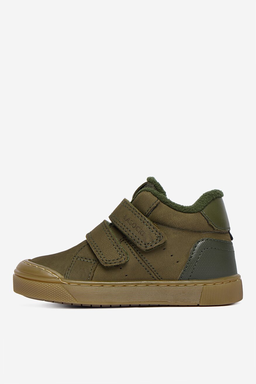 Šněrovací vyšší obuv Lasocki Kids KHAKI - 5906751213216