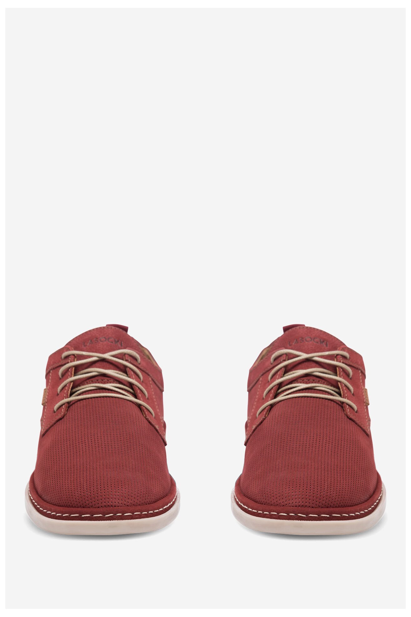 Половинки обувки Lasocki VITO-11 MB ТЪМНОЧЕРВЕН