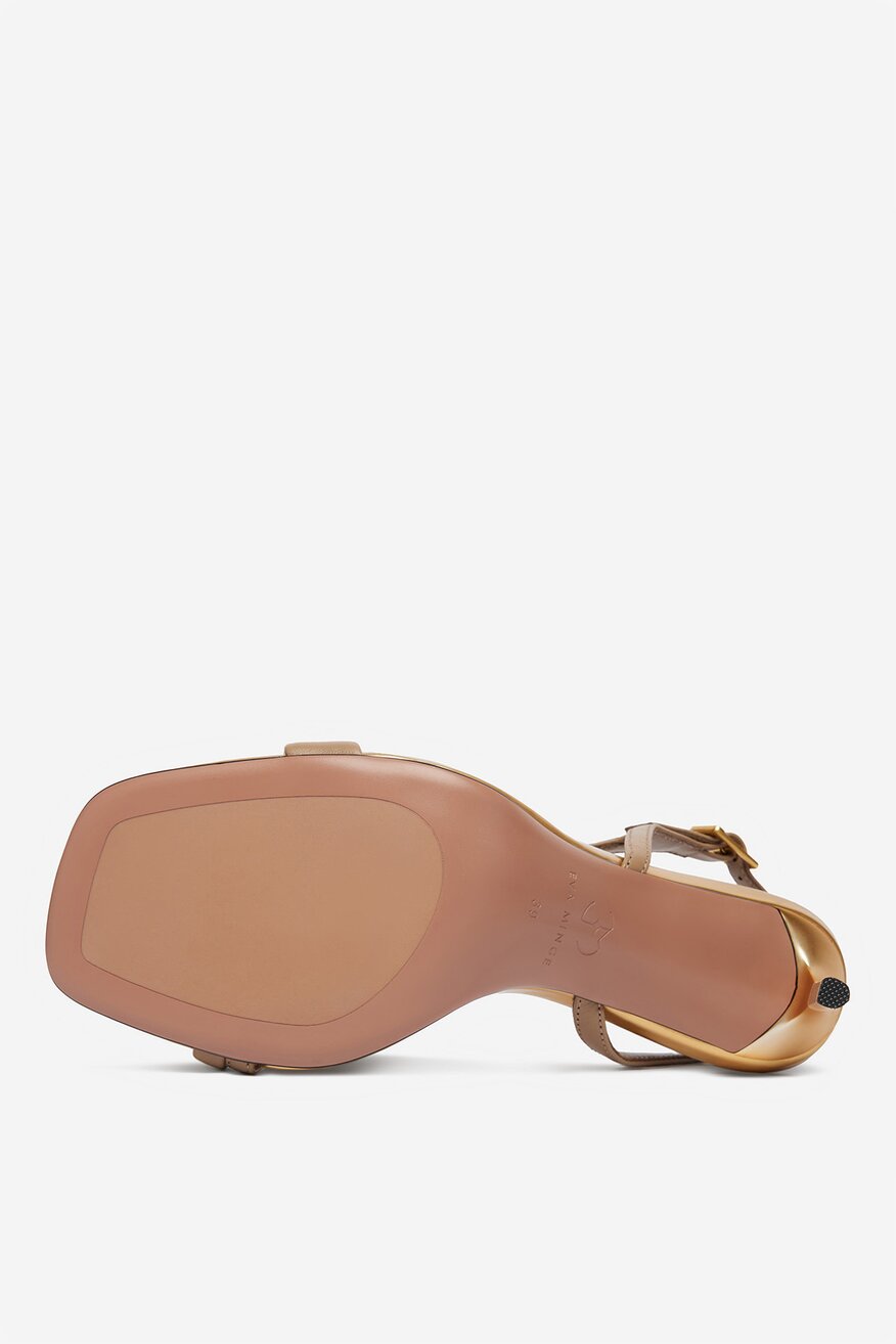 
                EVA MINGE - Sandały skórzane - 5906751796481