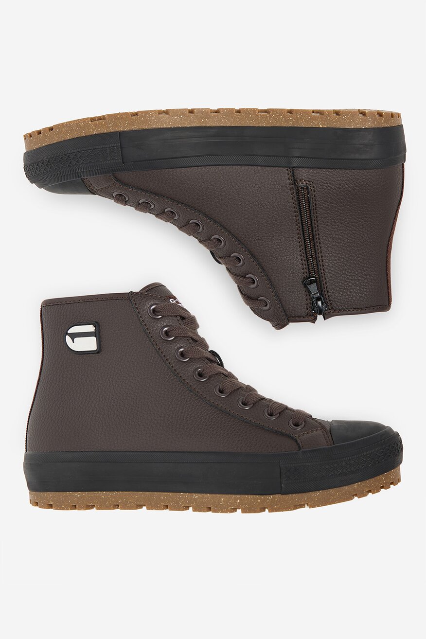 G-STAR RAW - Trampki skórzane ocieplane - 5906751364987