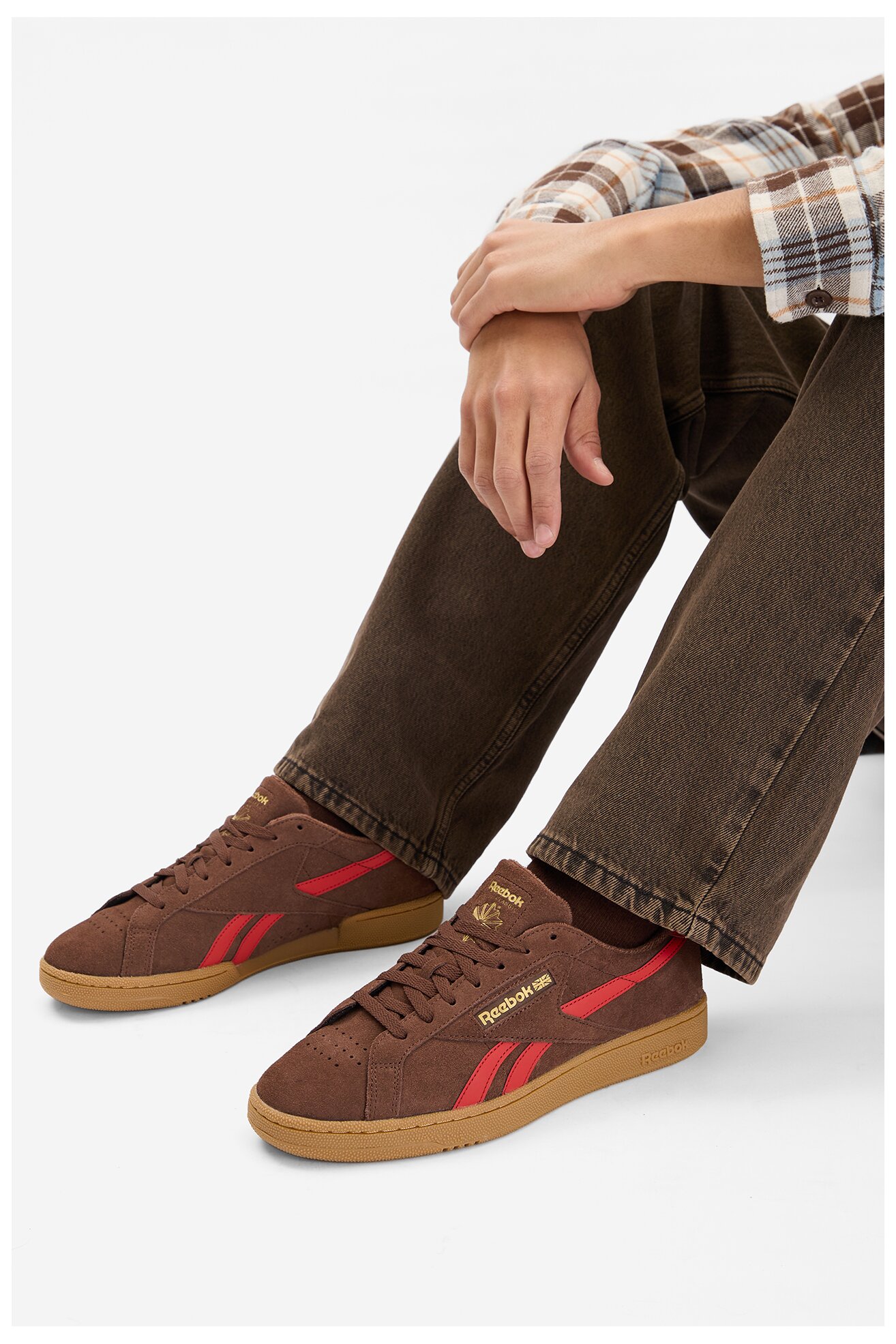 Încălțăminte sport Reebok EO-CLUB C GROUNDS UK 100228143 MARO