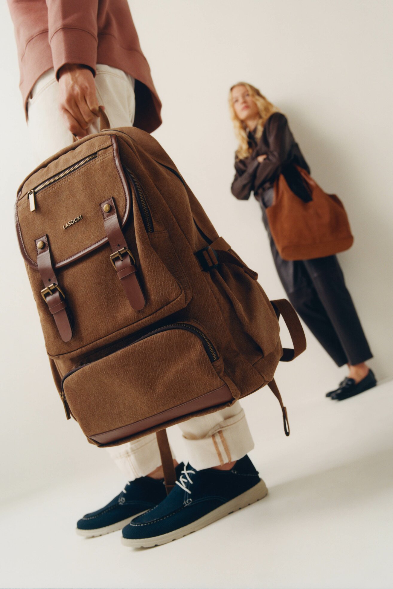 Plecak Lasocki BLP-S-091-40-07 Brązowy