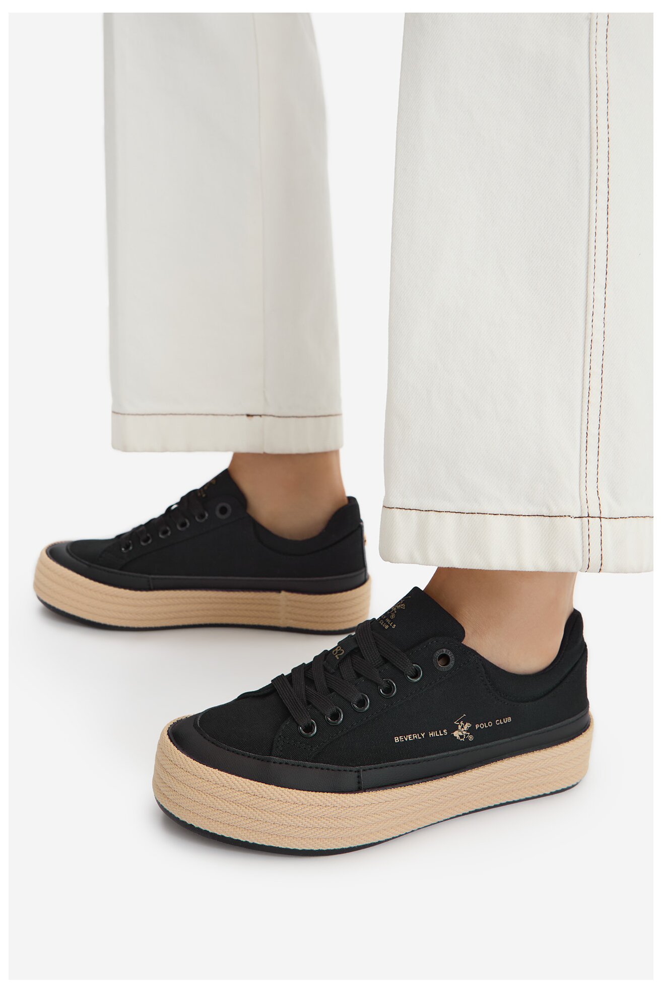 Espadryle Beverly Hills Polo Club CEO-WSS21536-01 Czarny