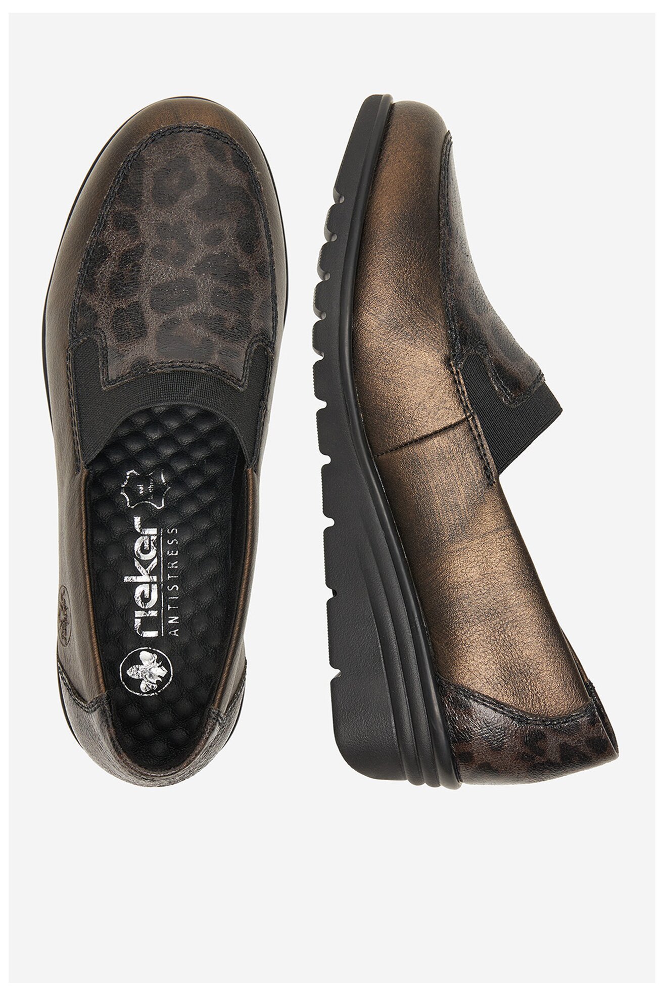 Половинки обувки Rieker L5351-90 С ЦВЯТ НА СТАРО ЗЛАТО