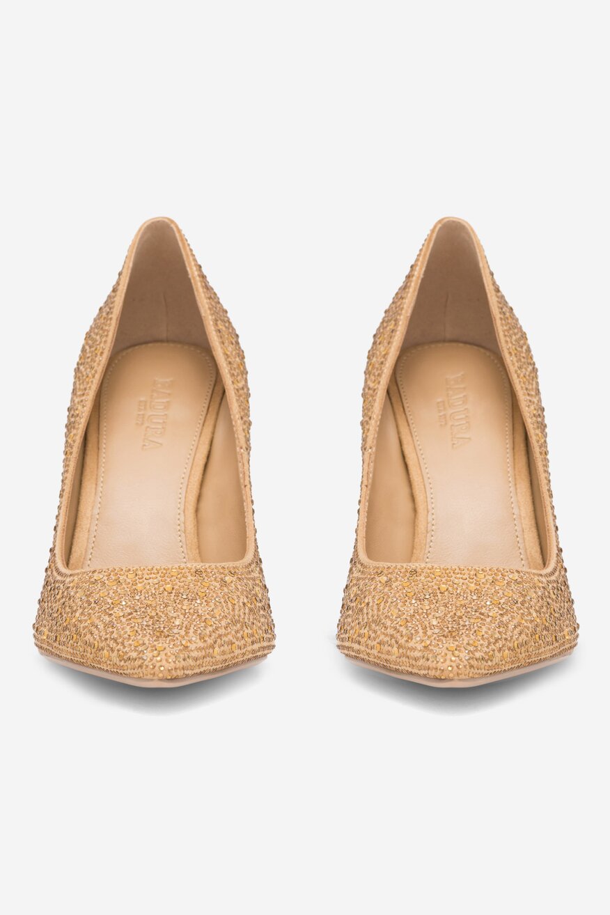 Badura - Czółenka skórzane na szpilce - 5905588109020