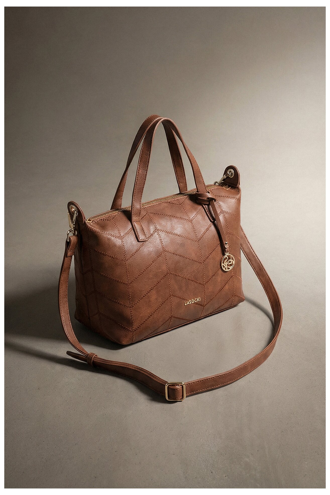 Дамска чанта Lasocki C-LSK-K-018-06 КАМЕЛ