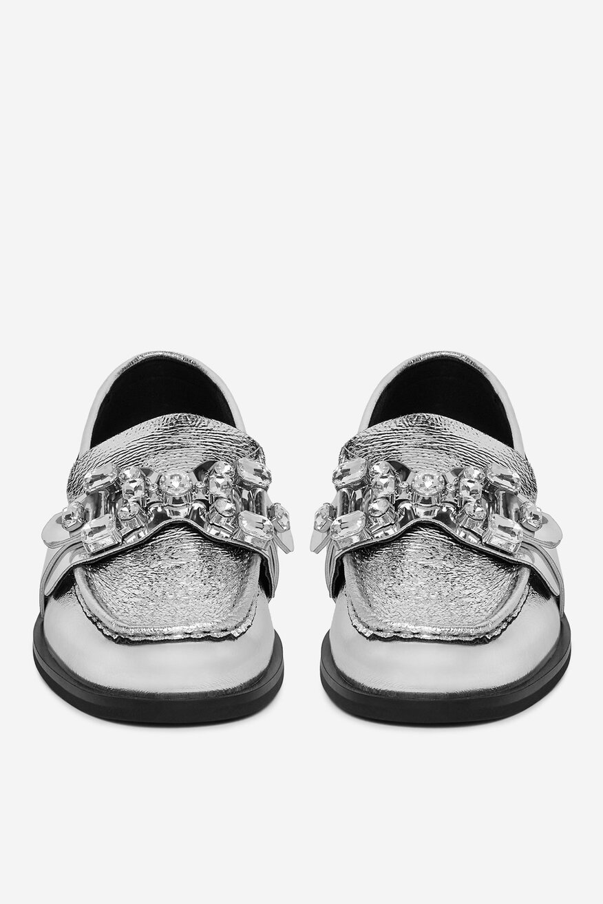 
                Мокасини EVA MINGE СРЕБРИСТ - 5903419851698