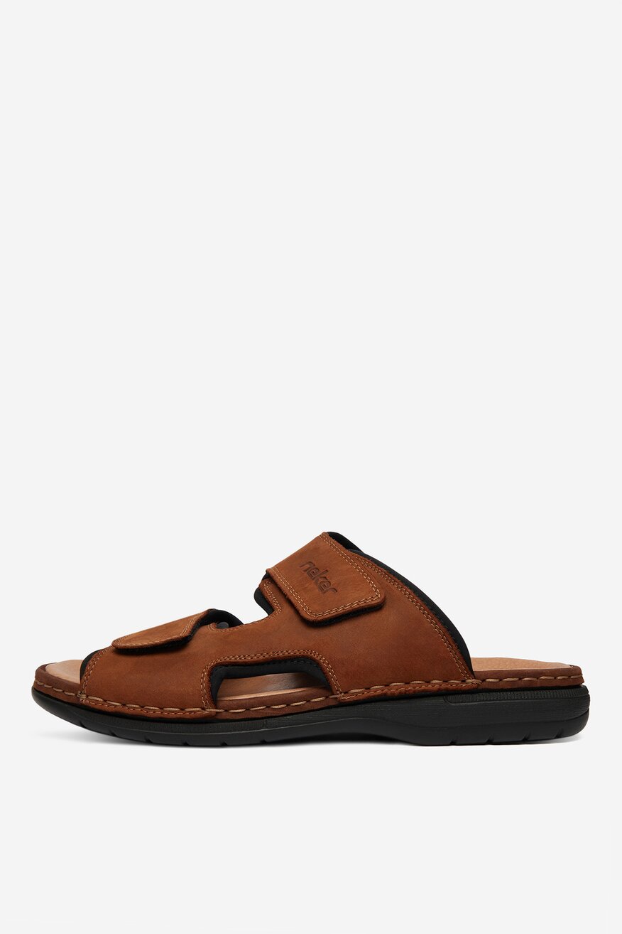 Rieker - Klapki skórzane - 5906751768464