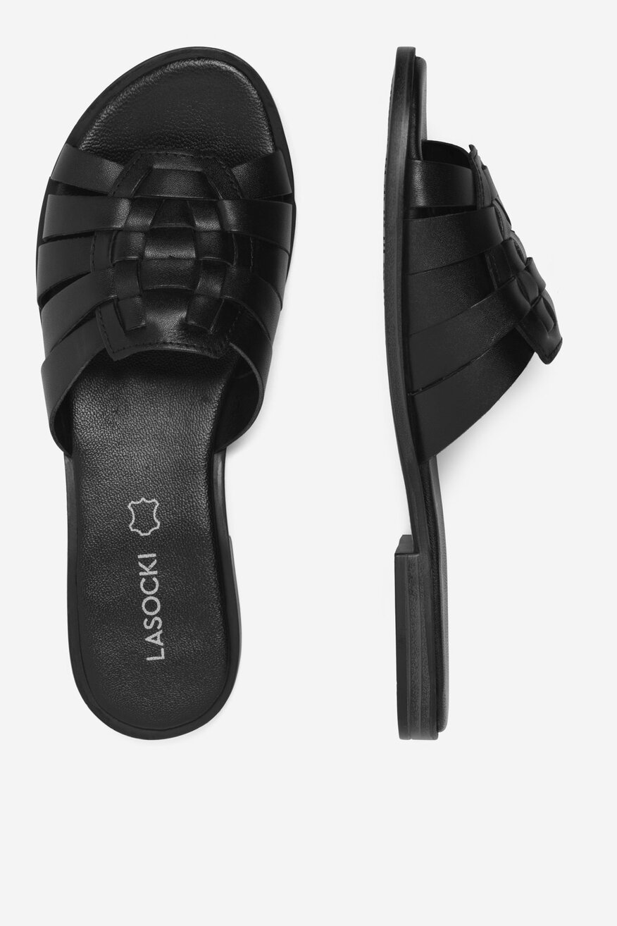 Lasocki - Klapki skórzane - 5905588572695