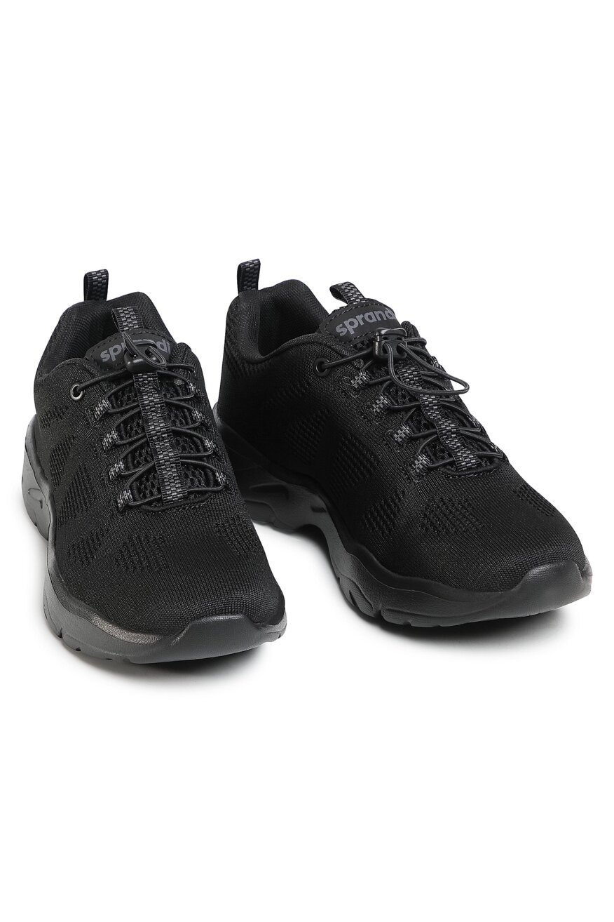
                Sprandi - Obuwie sportowe czarne sznurowane - 5903698232720