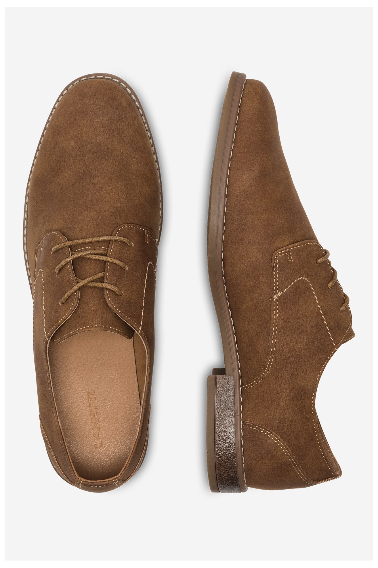 Półbuty Lanetti MYL8428-9 Camel